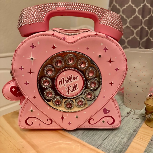 Sugar Thrillz / Dolls Kill SWEET RING GLITTER HANDBAG NWT - Picture 9 of 9